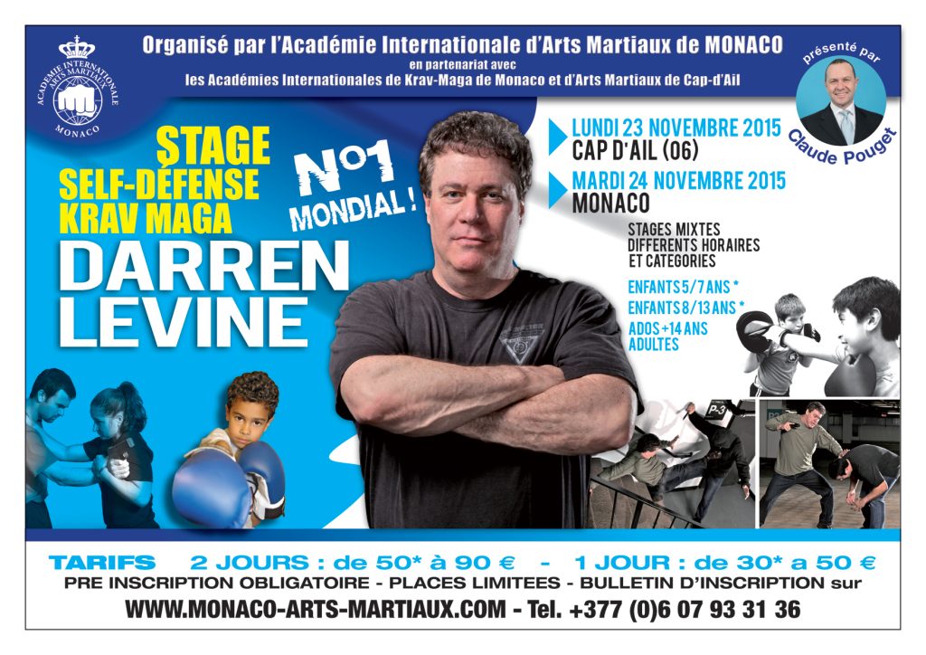 Stage de Krav-Maga à Monaco avec Darren Levine
