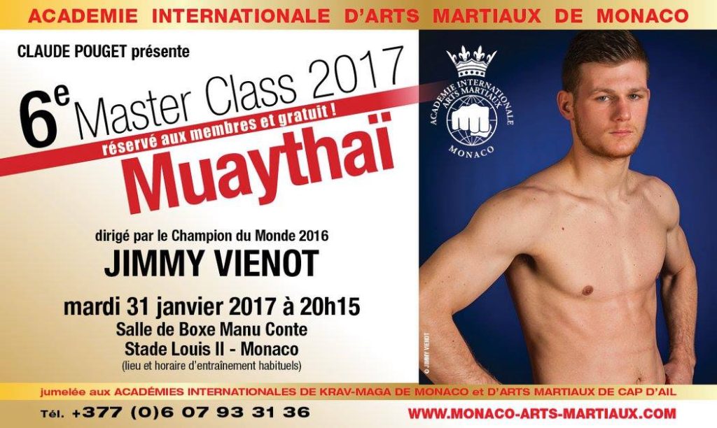Master Class de Kickboxing avec Jimmy Vienot janvier février 2017